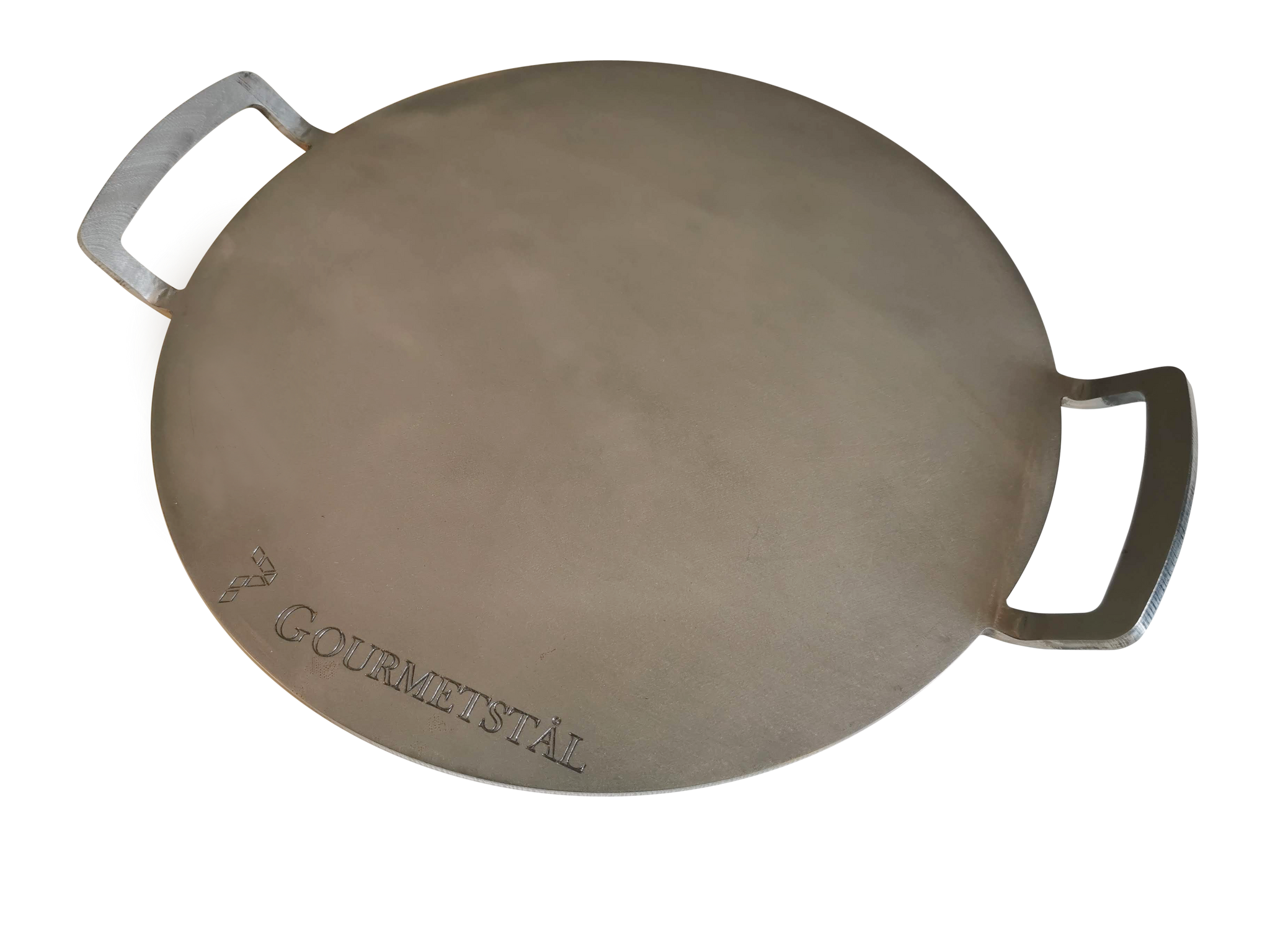 Gourmetstål rund med grepp 33cm
