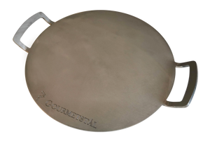 Gourmetstål rund med grepp 33cm
