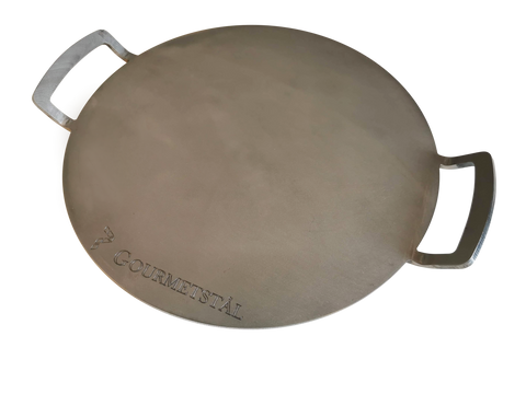 Gourmetstål rund med grepp 33cm